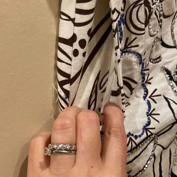 ZARA Ecru Printed Jewel High Waisted Shorts
Women's Size Small - Picture 6 of 8